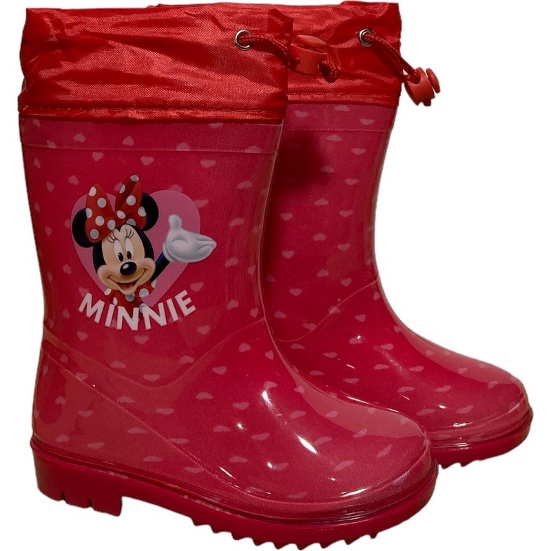 Bottes de Pluie Minnie  Disney en rouge