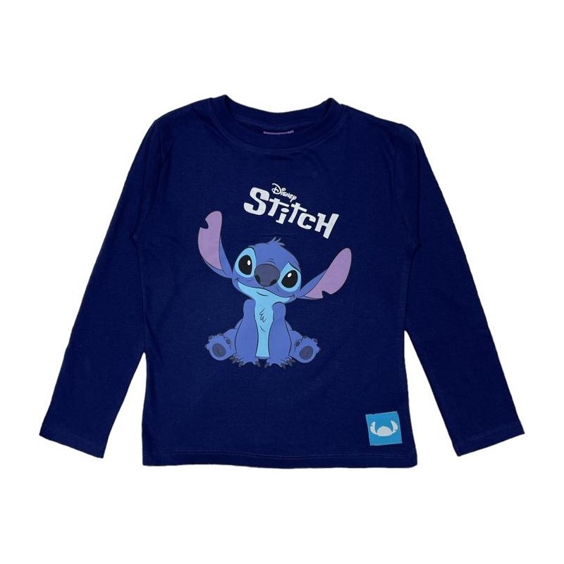 Chemise de nuit à capuche Stitch fille - Disney bleu
