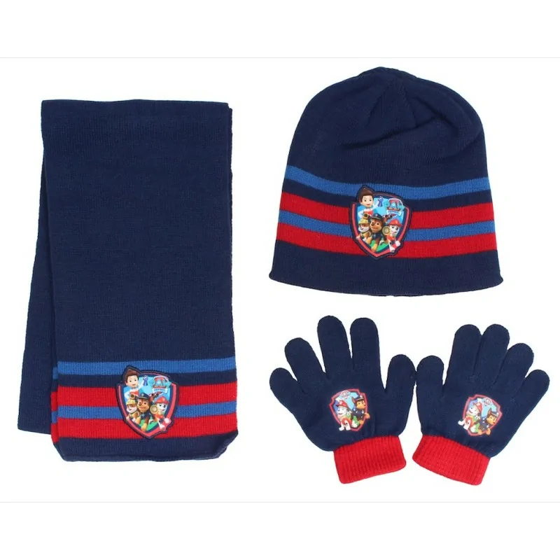 Ensemble de Bonnet Gants Echarpe Paw Patrol Ensemble de Bonnet Gants Echarpe Paw Patrol