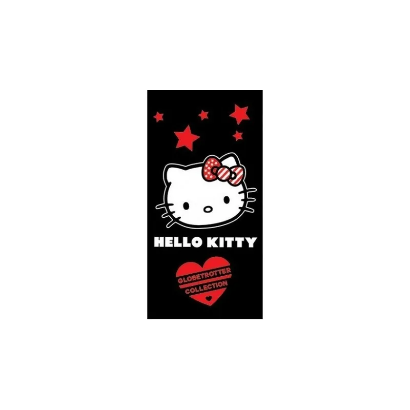 Serviette de Plage Coeur Hello Kitty