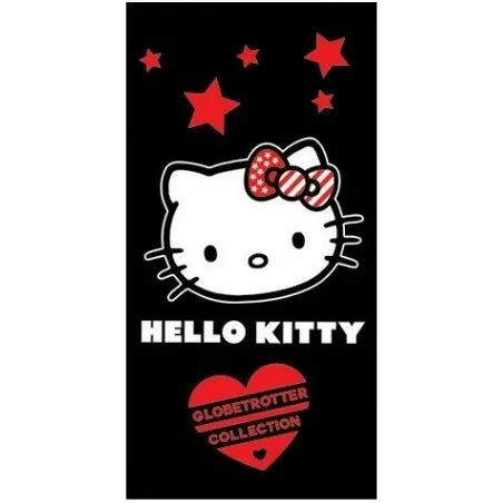 Serviette de Plage Coeur Hello Kitty