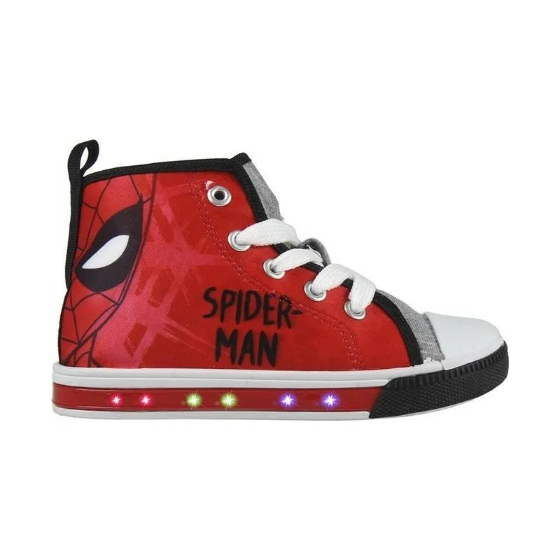 Baskets lumineuses Spiderman pour enfants, chaussures de sport