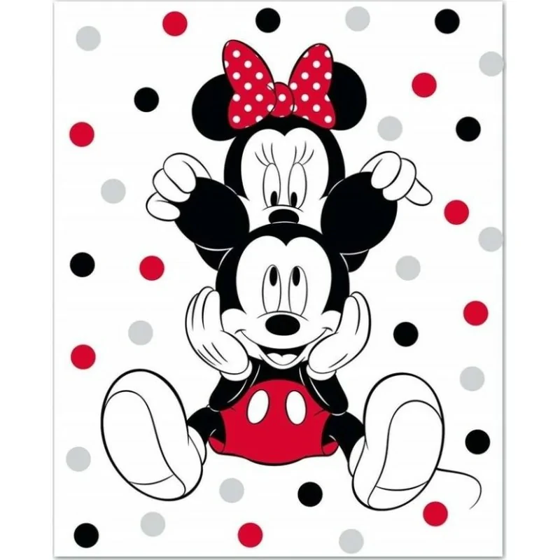 Plaid Polaire Mickey and Minnie Disney