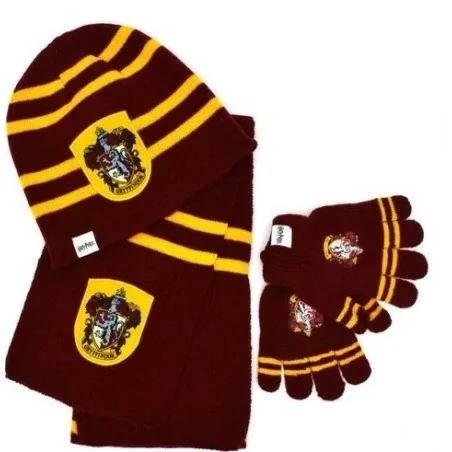 Ensemble 'Harry Potter' bonnet + écharpe + gant